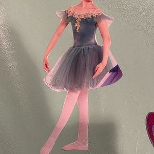 Weissman teal and gold ballet costume